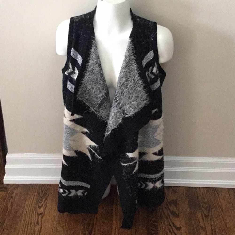 BCBG Aztec Print Sweater Vest